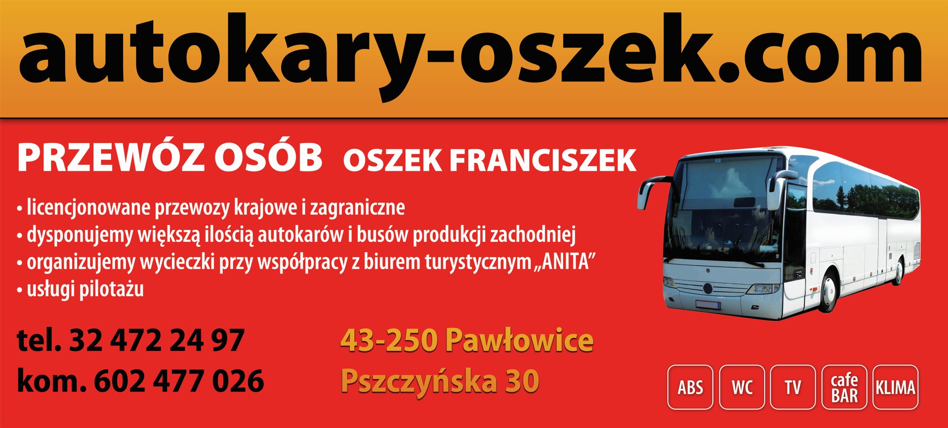 wynajem busów JASTRZĘBIE-ZDRÓJ